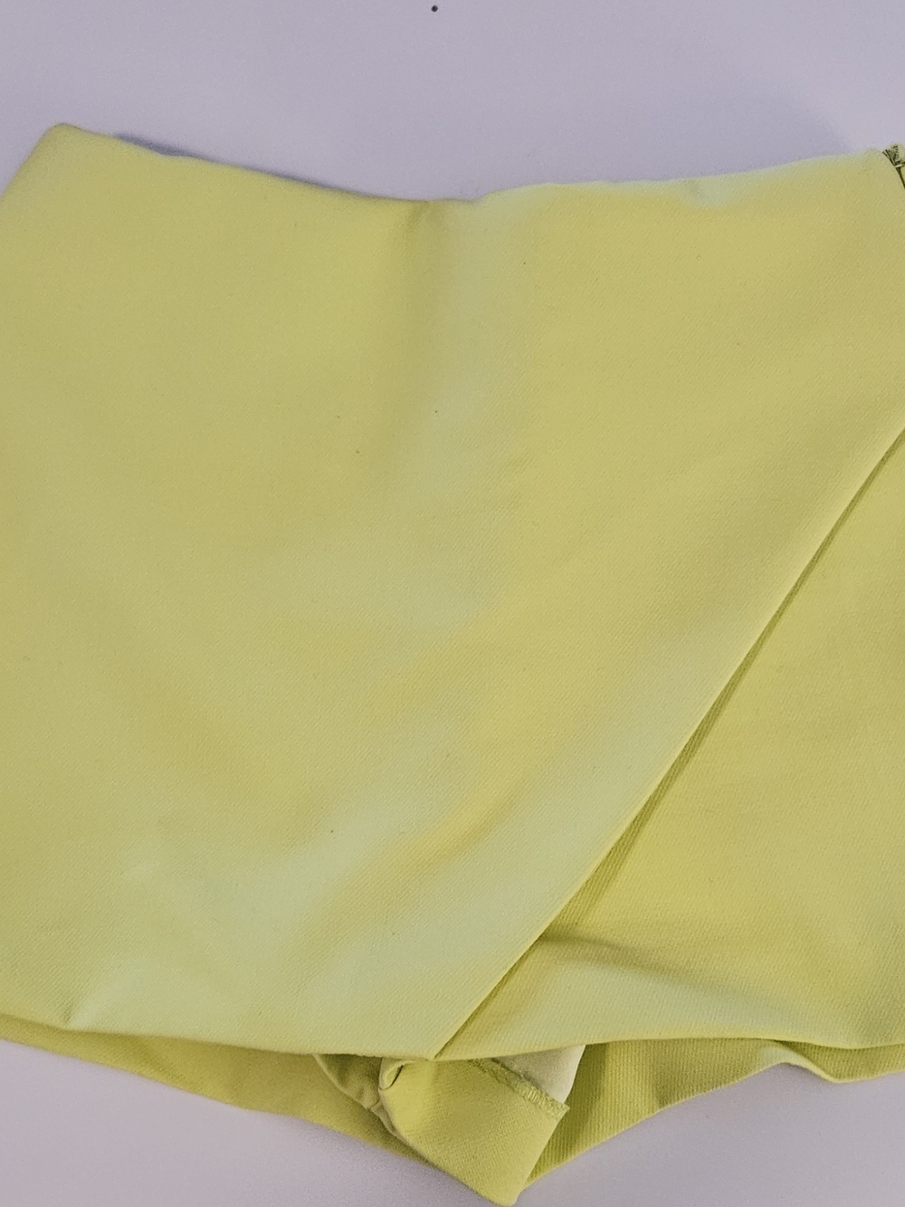 Zara Yellow Wrap Skort